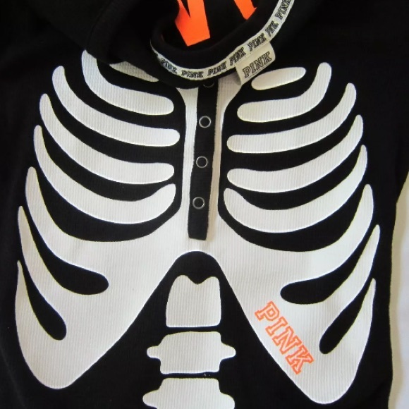 PINK! Skeleton one piece {Xs} - Picture 3 of 5
